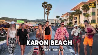 4K 🇹🇭 Explore Karon Beach on a walking tour during the summer of 2024 in Phuket Thailand [upl. by Wack]