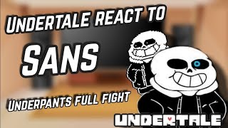 Undertale react to Sans Fight  Genocide Underpants  Gacha reacts [upl. by Somisareg]