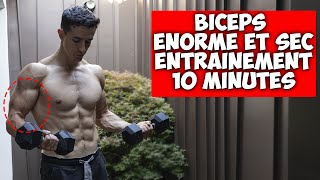 BICEPS ENORME ENTRAINEMENT MAISON 10 MINUTES [upl. by Navarro]