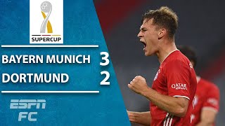 Bayern Munich beat Borussia Dortmund to win the German DFLSuper Cup  ESPN FC Highlights [upl. by Artap173]