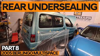 UNDERSEALING the REAR of my 2005 Citroen Berlingo Multispace [upl. by Nedrah]