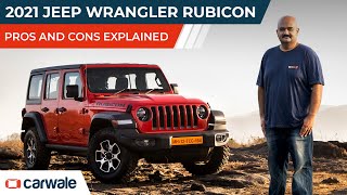 2021 Jeep Wrangler Rubicon Video Review  Pros and Cons Explained  Best Used OffRoad  CarWale [upl. by Novit]