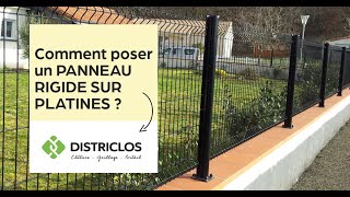 Comment poser des PANNEAUX RIGIDES avec PLATINES  TUTO DISTRICLOS 📽️ [upl. by Inafets]