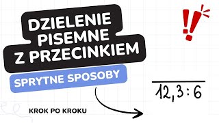 Dzielenie pisemne ułamków dziesiętnych krok po korku od zera 😍❤️ [upl. by Elaynad]