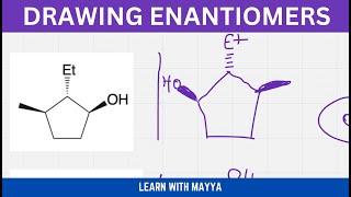 How To Draw Enantiomers  Learn With Mayya [upl. by Laohcin553]