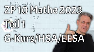 ZP 10 2023 Mathe Teil 1 ohne Hilfsmittel für HSA EESA GKurs erklärt [upl. by Berlin]