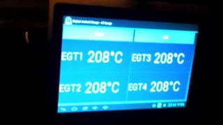 DIY EGT gauge LCD dash multichannel pyrometer Bluetooth data acquisition [upl. by Nirrep773]