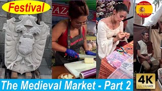 The Medieval Market In La Pobla De Vallbona  Valencia Spain  October 13  Part 2  spain food [upl. by Srednas]