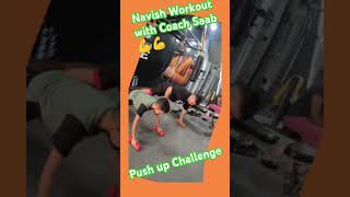 Navish Workout with Coach Saab 💪💪gym fitness viralvideo video shorts short bodybuildinglife [upl. by Whitford]