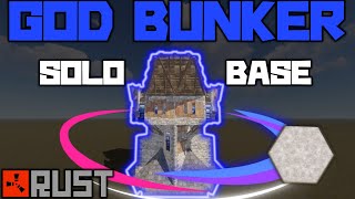 いつも使ってるバンカー拠点の紹介 【GOD BUNKER】【SOLO BASE】RUST [upl. by Rotceh681]