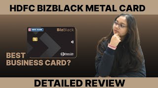 HDFC BizBlack Metal Credit Card Review  Features and Benefits [upl. by Silverman464]