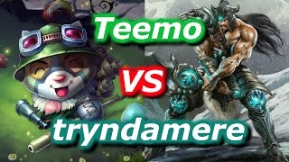 League of legends Teemo vs Tryndamere S6 [upl. by Frymire452]