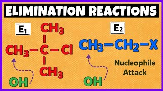 E1 and E2 Elimintaion Reactions  Mechanism [upl. by Inwat]