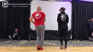 Ataca Y La Alemana quotBachata Shinesquot Class 2018 SF International Bachata Festival [upl. by Meehahs]