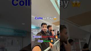 College Day with Bike Worth Crore 😱🔥 minivlog dailyvlog shorts [upl. by Hildagarde]