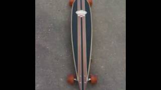 GampS fibreflex 44 pintail longboard with seismic 73mm speed [upl. by Nallad]