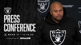 Coach Pierce Presser  111524  Raiders  NFL [upl. by Gile198]