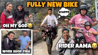 AAMA RIDER HUDAI  BIKE FULLY MODIFIED RM 250  WORK SHOP MA BABBAL RAMAILO [upl. by Liza510]