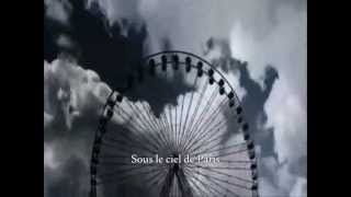 Yves Montand  Sous Le Ciel De Paris with lyrics [upl. by Eeresid]