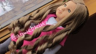 How to curl your american girl dolls hair [upl. by Waal]