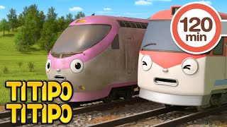 TITIPO TITIPO🚂  BEST Episodes Compilation 2  Hindi Cartoons  टीटीपो टीटीपो हिंदी [upl. by Fruma]