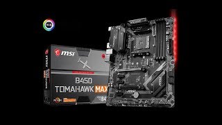 MSI B450 TOMAHAWK MAX Motherboard Unboxing and Overview [upl. by Ayvid636]