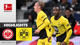 TripleComeback From BVB  Frankfurt  Dortmund 33  Highlights  Matchday 9 – Bundesliga 202324 [upl. by Ehrsam775]