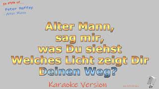 Peter Maffay  Alter Mann  Instrumental und Karaoke [upl. by Illek]