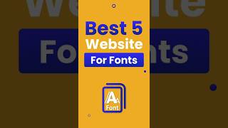 Top 5 Fonts Websites tutorial shorts shortsvideo font fonts [upl. by Tisha]