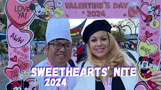 Disneyland Sweethearts Nite 2024 Food and Photo Opps [upl. by Novyat]