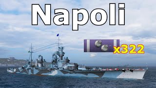 World of WarShips Napoli  4 Kills 292K Damage [upl. by La Verne]