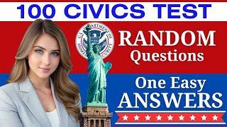 2024 Random 100 Civics Questions and Answers U S Citizenship Interview 2024  Ciudadania Americana [upl. by Nonnaihr]