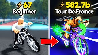 I Spent 91519 and Became FASTEST BIKER in All of Bike League Roblox [upl. by Trenna]