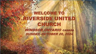 Riverside United Church October 20 2024  Live [upl. by Aihsema]