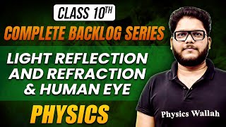 Class 10 Physics LIGHT REFLECTION AND REFRACTION amp HUMAN EYE  Backlog Series [upl. by Brause]