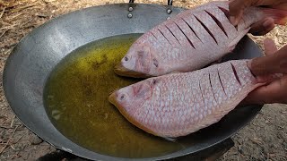 Tasty Deep Fried Fish with Bok Choy Pickle Recipe  Kdeb Cooking [upl. by Odlabu522]