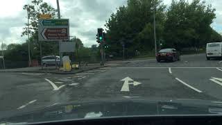 Hanford Roundabout from Queensway S A500 3rd Exit to Newcastle Under Lyme Driving Test Route Help [upl. by Savage]