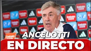 ANCELOTTI en directo  REAL MADRID  MALLORCA rueda de prensa PREVIA [upl. by Arriat169]