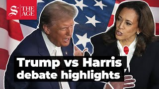 Harris v Trump Key moments from the US presidential debate [upl. by Mera]