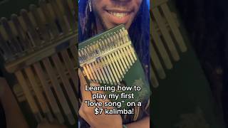 Learning how to play my first “love song” on a 7 Kalimba [upl. by Bum]