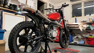 ScrambleR 500  Yamaha SR500 First Start after Rebuild [upl. by Ham]