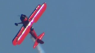 Vicky Benzing performing aerobatics in a 1940 Boeing Stearman [upl. by Faun]