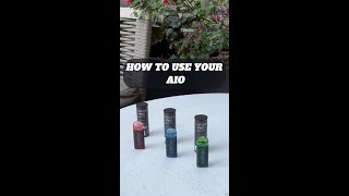 How To Use Your AIO Cannabis Vape Quick Guide [upl. by Imas]