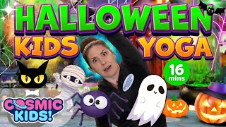 Halloween Yoga for Kids  Haunted House  A Cosmic Kids Yoga Adventure [upl. by Shari]