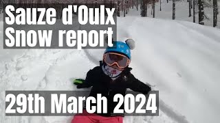 Sauze dOulx snow report [upl. by Drisko]