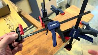 Woodworking Clamp Set from WorkPro  Review [upl. by Fae987]