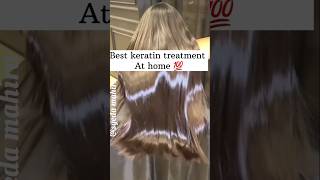 🔥👍keratin Treatment At Home For Straight silky shiny hairskincare Hairgrowth viralshort Hair [upl. by Otipaga71]