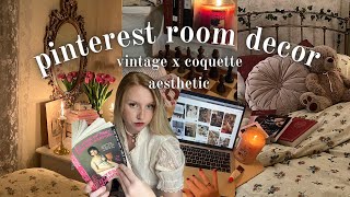 coquette room decor tips ♡ how to make your room more quotpinterest worthyquot ♡💌🌷📖 [upl. by Orutra]