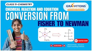 Converting Newman to Fischer Projections  Stereochemistry Projection Conversion [upl. by Aynekal197]