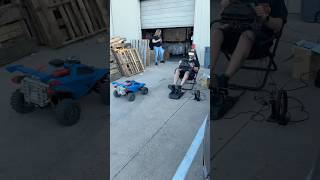 Controlling a RC with a driving simulator Thanks to rcautoball for letting me try the setup [upl. by Oiram]